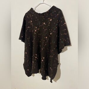 Floral Sequin Women’s Poncho
